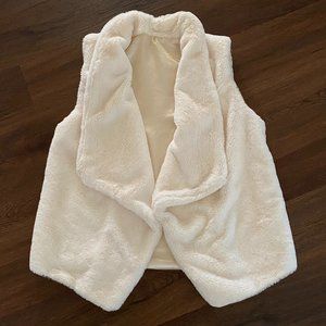 Custom Made Womens Fluffy Fully Lined Vest Corresponds to Size Medium